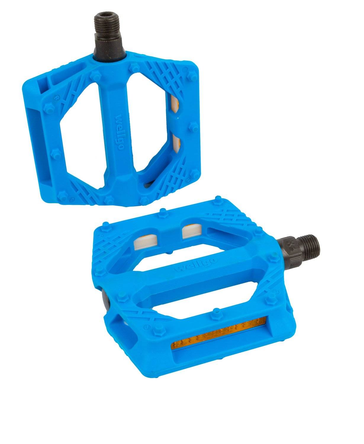 Купить педали велосипедные wellgo нейлон bmx/downhill blue b223n широкие  ось cr-mo синие 6-14227 цена в интернет магазине Навелосипеде.рф